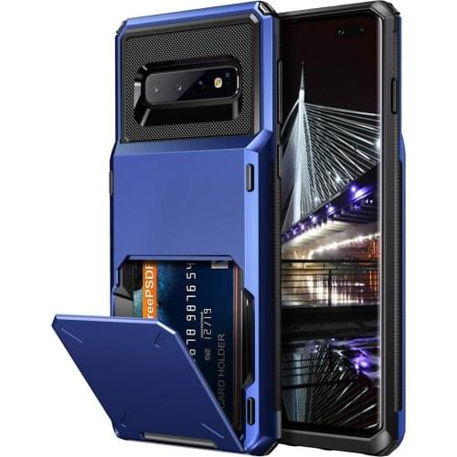 For Samsung Galaxy S10 S10 Plus S10 e Case Wallet Credit Card Holder ID Slot Pocket Cover For Galaxy S10 Plus S10e S10 5G Coque