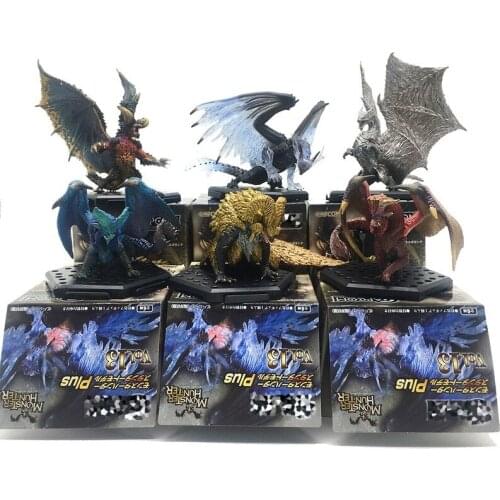 Monster Hunter World ICEBORNE DLC Plus Vol13 PVC Action Figure Dragon Decoration Toy Teostra Model Collection Christmas Gifts
