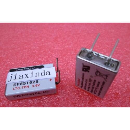 HOT NEW EF651625 651625 battery 3.6V Lithium and square lithium battery batterise feet leg dip2