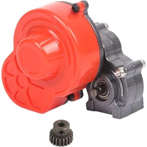 Metal Complete Gearbox Transmission Box with Motor Gear for Axial SCX10 SCX10 II 90046 1/10 RC Crawler Upgrade Parts