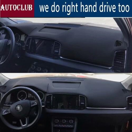 For Skoda Karoq 2017-2018 Leather Dashmat Dashboard Cover Car Pad Dash Mat SunShade Carpet Cover Car Accessories