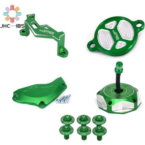 Motorcycle Oil Filter Tank Cover Engine Caliper Adapter Guard Protector For Kawasaki KX250F 2009 2010 2011 2012 2013 2014-2016