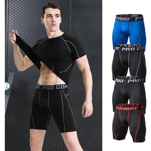 Man Running Sports Tights Leggings Fitness Gym Workout Compression Shorts Mens Black Leggings Men Jogging Compression Pants