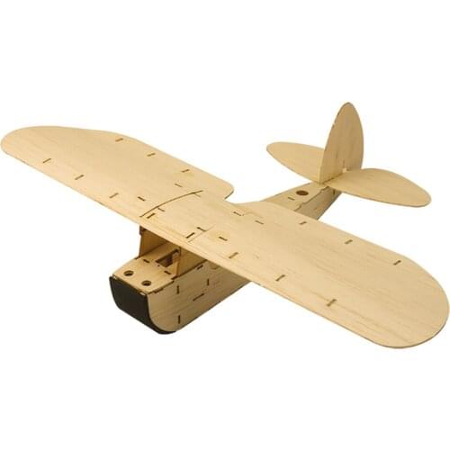 Balsa Wood Airplane Static Hand Throw Airplane DIY Puzzle Model Kit (Small Size)