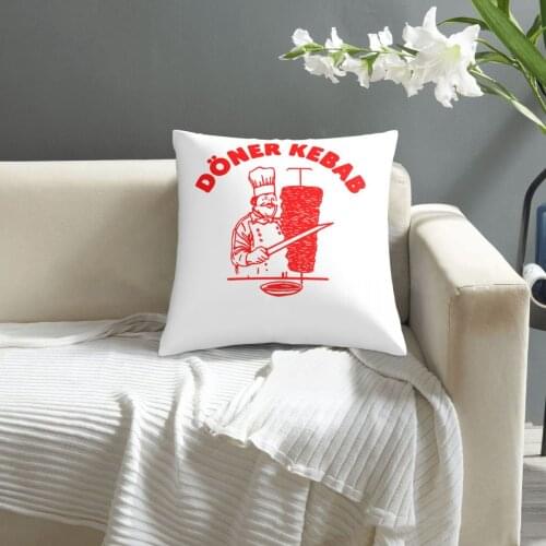 Doner Kebab pillowcase printed cushion cover sofa waist pillow pillow cover