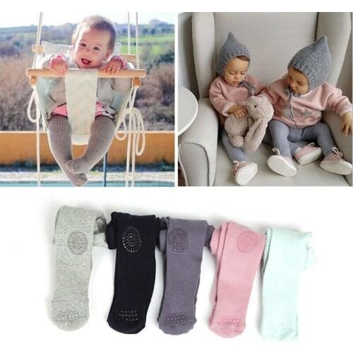 0-24M Infant Baby Girls Kid Solid Warm Cotton Tights Stockings Pantyhose Pants 5 Colors