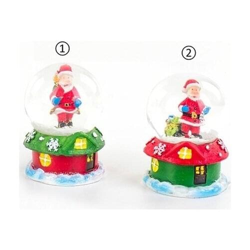 Santa Claus Snow Globe christmas Gift 4,5 X7CM 1 Pcs christmas decorations рождественские украшения