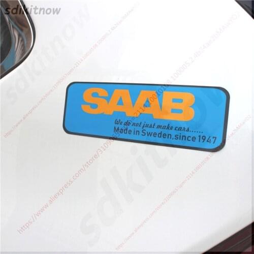 One piece Made in Sweden Color Car Decal Sticker Styling For Sweden SAAB 9-3 9-5 93 95 900 Accessories