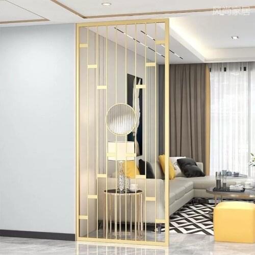 Modern Stainless Steel Screen, Entrance Partitions, Living Room And Bedroom Shelter, Household Metal Screen