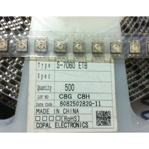 Spot Japan Science Po COPAL 1-6 7 times; 7 SMD DIP rotary coded switches S-7060 ETB