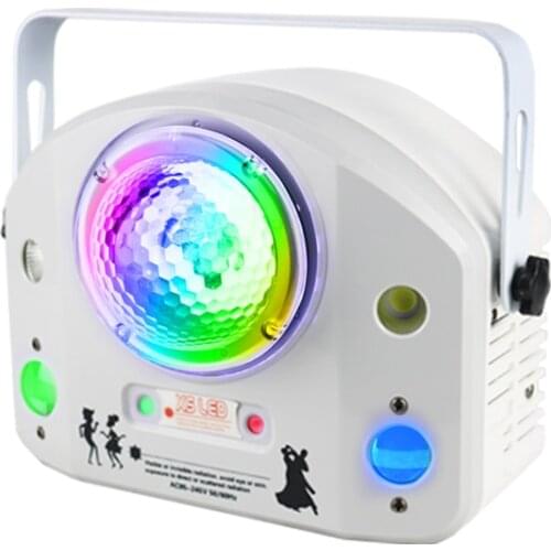 Grezer Mini Gobo Projector LED Laser Strobe Disco Christmas Party Stage Lights