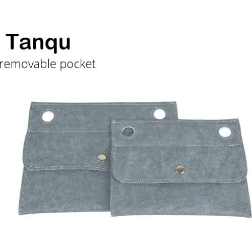 Tanqu New Removable PU Leather Inner Outer Small Pocket for Classic Mini Obag