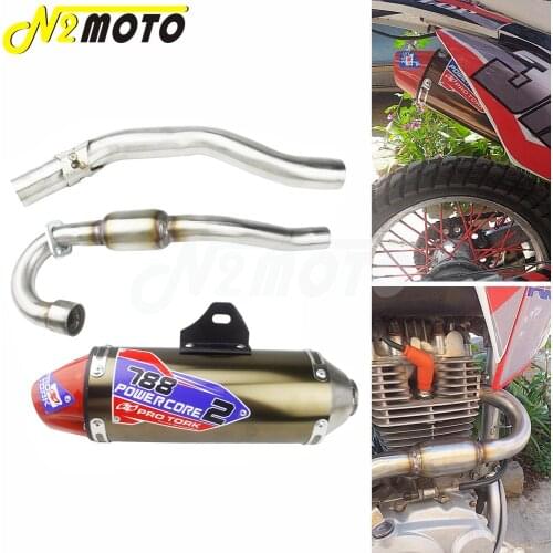 Motorcycle Complete Exhaust Muffler Pipes Dirt Bike Motocross Exhaust Pipe Full System For Honda CRF150F CRF230F 03-16 CR CRF XR