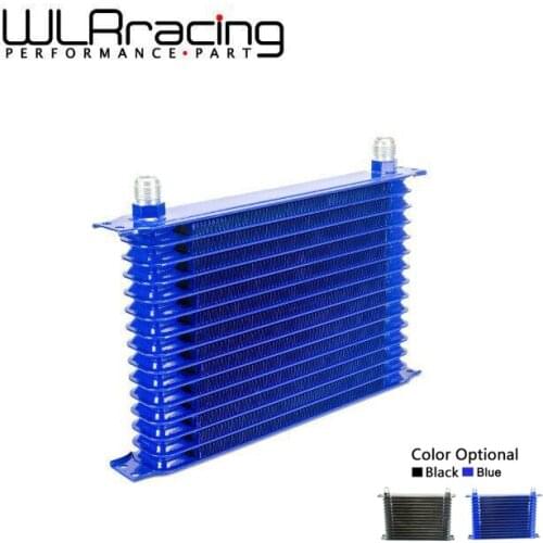 WLR RACING - BLUE UNIVERSAL 15ROW 10AN- 10AN UNIVERSAL ENGINE TRANSMISSION OIL COOLER TRUST TYPE WLR5115B