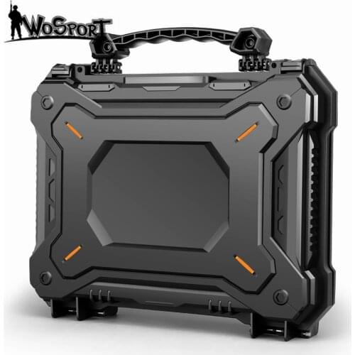 Tactical Gun Pistol Camera Protective Case Safety Case with Foam Padded+Safety Lock Dustproof Waterproof Hard Shell Pistol Box