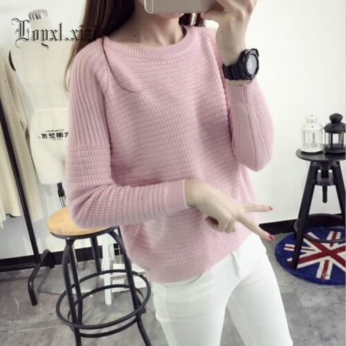 Six senses 2018 new women knitted sweater autumn jumper pull femme Winter knitwear casual loose pullover warm top LQ0004