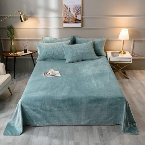 Winter Warm Down Sheet Wood Grain Carved Lattice Series Flannel Milk Velvet Bedding Double Thickening Composite Blanket