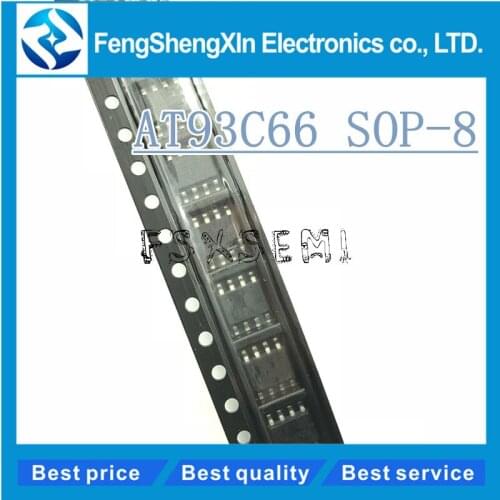 100pcs/lot 93C66 AT93C66 AT93C66A-10SU-2.7 SOP-8 Three-wire Serial EEPROMs IC