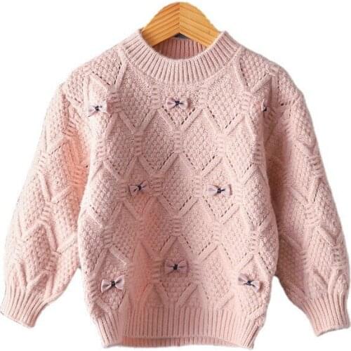 2021 Ins Fashion Girls Sweaters Winter Children Twist Sweater Outwear Coat Fashion Winter Pullovers