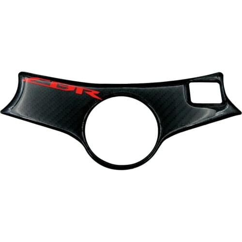 3D Carbon Fiber Triple Tree Decal Pad Top Clamp Upper Front End Cover Sticker Protector For Honda CBR600 CBR 600 F4 F4i 99-07 06