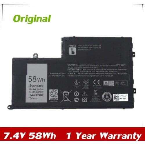 7XINbox 7.4V 58Wh Original 0PD19 58DP4 86JK8 Laptop Battery For DELL Inspiron 14 15 14-5447 15-5547 3450 3550 5448 5545