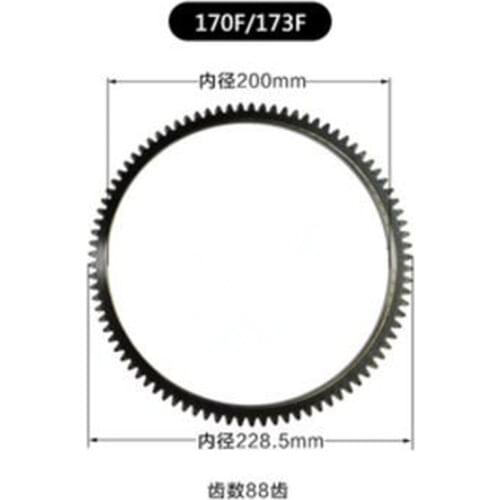 FREE SHIPPING 170F 173F 178F 186FA 188F flywheel ring gear Generator battery box
