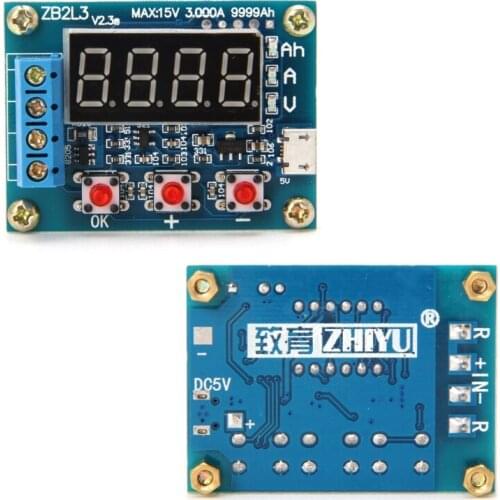 ZB2L3 Li-ion Lithium Lead-acid Battery Capacity Meter Discharge Tester Analyzer