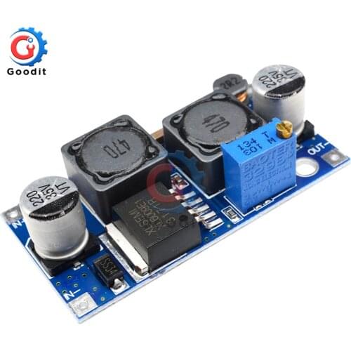 DC-DC Adjustable Step Up Down Converter XL6009 Power Supply Module 20W 5-32V to 1.2-35V Step-up Boost Buck Module