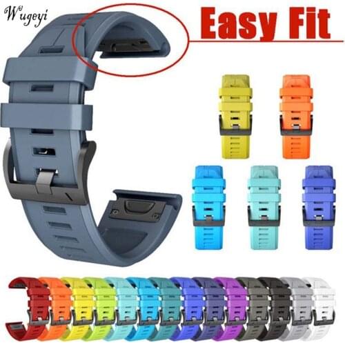For Garmin Fenix 5 5X Plus Watch Starp Quick-Detachable Fenix 3 3HR Forerunner935 Silicone Watchband