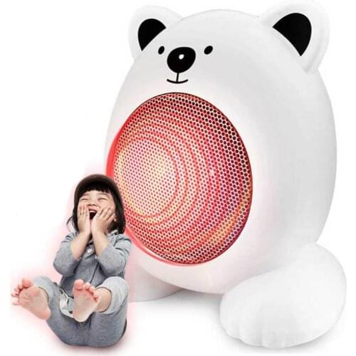 Portable Cartoon Shape personal Mini Fan Heater Desktop Household ceramic room Electric Heater Fast Handy Heater Warm Machine