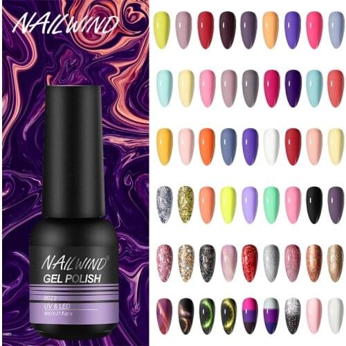 Nailwind Gel Nail Polish 8ml Semi Permanent Varnish Nail Art All for Manicure Need UV LED lamp Base Top coat Nails Gel Polish