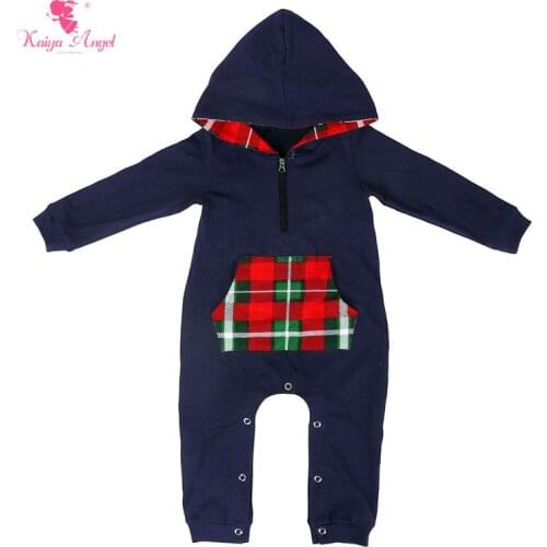 Kaiya Angel 2017 Newborn Baby Girl Boy Romper Winter Autumn Jumpsuit Long Sleeve Ruffles Cotton Christmas Infant Clothes