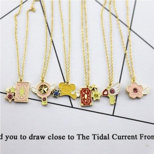 2018 hot fashion simple Enamel cartoon style pendant sweater chain couple necklace holiday gift