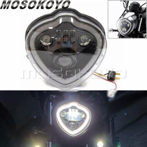 Motorcycle DRL Daytime Running Light High Low Beam Headlamp Assembly LED Headlight For Kawasaki Vulcan 650S EN650 2015-2021 2020