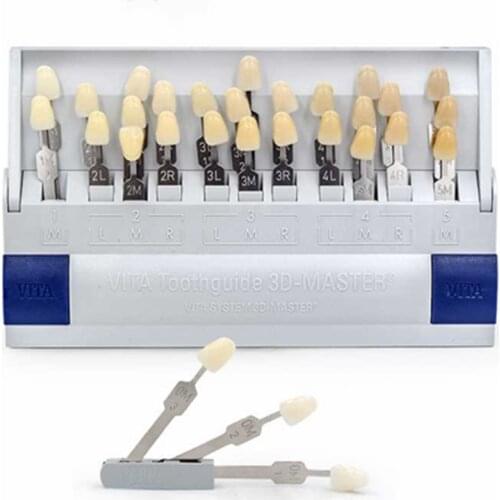 VITA Original 29 Colors Teeth Whitening set 3D Shade Guide Color Comparator Mirror Dental Plate