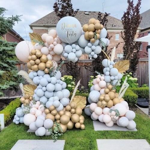 DIY Welcome Balloon Garland Arch Kits Doubled Cream Peach Wedding Birthday Party Backdrop Baby Shower Holiday Event Decor