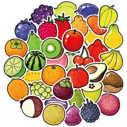 10/40PCS Mixed Fruit Graffiti Stickers Car Motorcycle Travel Luggage Guitar Skateboard Waterproof Cool Kid Toy Decal Sticker