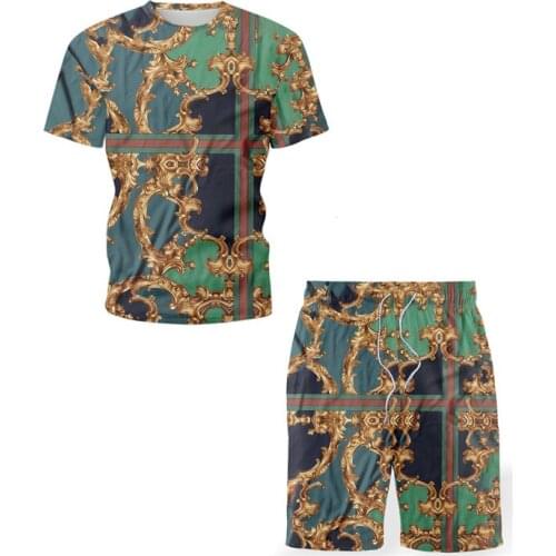 2021 Summer New Mens Sets Harajuku Tracksuit Mens Clothing Short Homme Casual T-Shirts Men Tshirt Sweatshirts Fashion Street