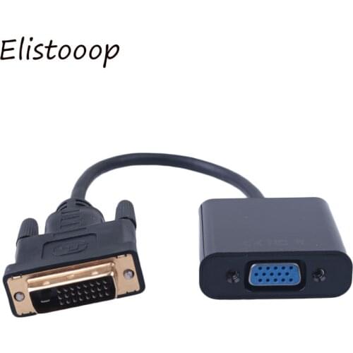 New High Quality Full HD 1080P DVI-D 24+1 to VGA HDTV Converter Monitor Cable for PC Laptop Display Card Monitor Computer