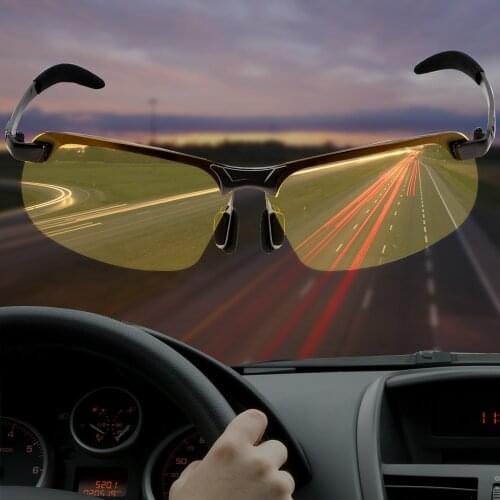 UV400 Driving Glasses UV Protection Eyewear Auto Accessories Polarized Sunglasses Car Driver Goggles Night Vision Sun Glasses