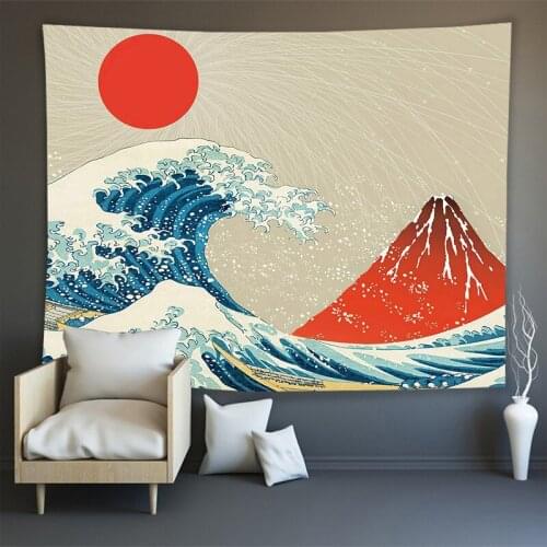 Blanket Big Tapestry Sea Sun Sunlight Save Whale Arowana Wall Hanging Fabric Bohemian Bed Boho Home Decor Tapestry Dorm Décor