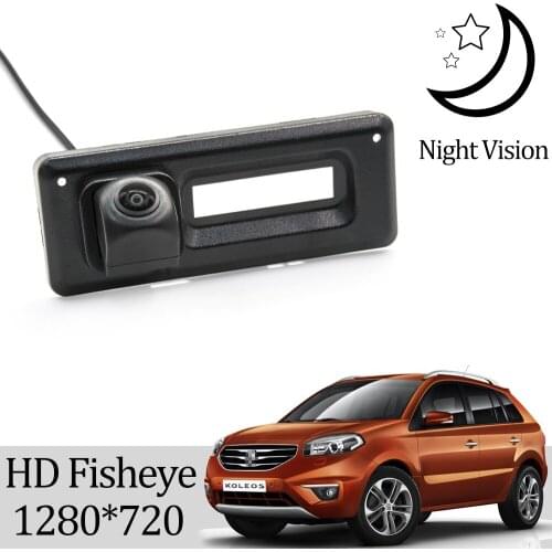 Owtosin HD 1280*720 Fisheye Rear View Camera For Renault Koleos MK1 2008 2009 2010 2011 2012 2013 2014 2015 2016 Car Monitor
