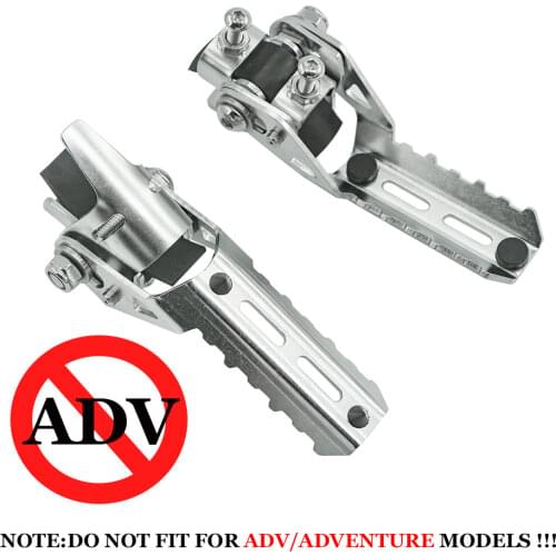 For BMW R1250GS ADV R 1250 GS R1250 GS LC Adventure 2018-2020 Highway Front Driver Footrest Foot Pegs Folding Footrests Clamps