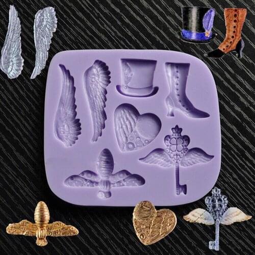 Custom Model of Double Sugar Cake Silicone Molds Dry Pace Shape Moulds Alice Theme Gentleman