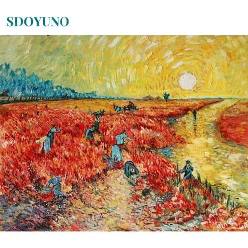 SDOYUNO 60x75cm Paint By Numbers For Adult Scenery Number Painting DIY Oil Painting By Numbers On Canvas Landscape Home Decor