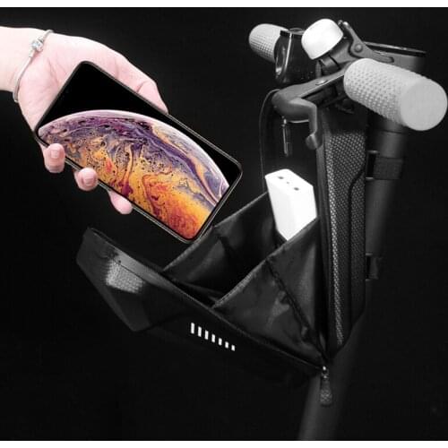 Electric Scooter Foldable Bicycle Top Tube Front Beam Bag MTB Road Cycling Anti Pressure Shock Rainproof Bag Bike Accessories