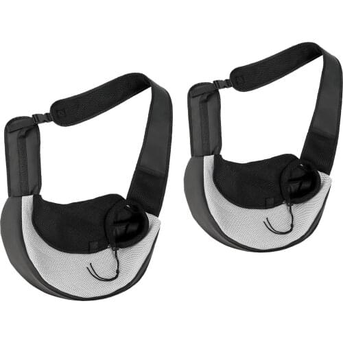 Pet Dog Carrier Slings, Breathable Mesh Travelling Pet Hands Free, Zipper Anti-Pinch Hair Design, Padded Strap Dog Cat Bag