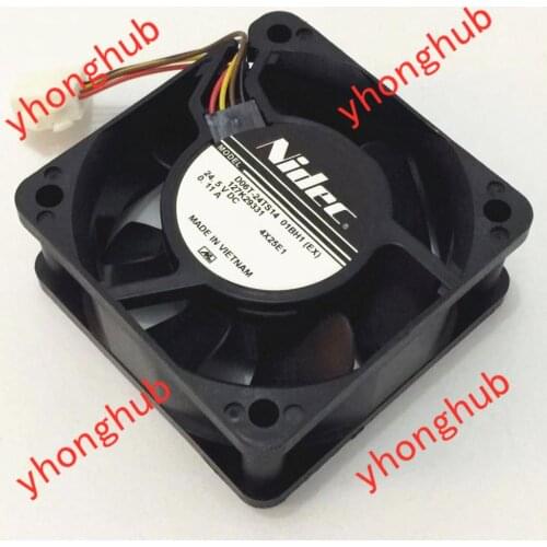 Nidec D06T-24TS14 01BH1 DC 24.5V 0.11A 60X60X25mm Server Cooling Fan