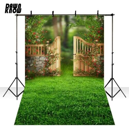 Lawn Garden Floral Vinyl Photography Background For Wedding New Fabric Flannel Backdrops for Children photo studio F807