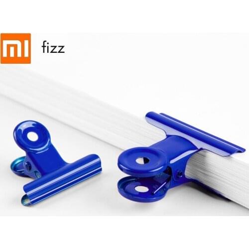 Stainless steel clip Stationary office file fixed iron clip color Ticket holder Multifunctional letter clip Round plastic clip